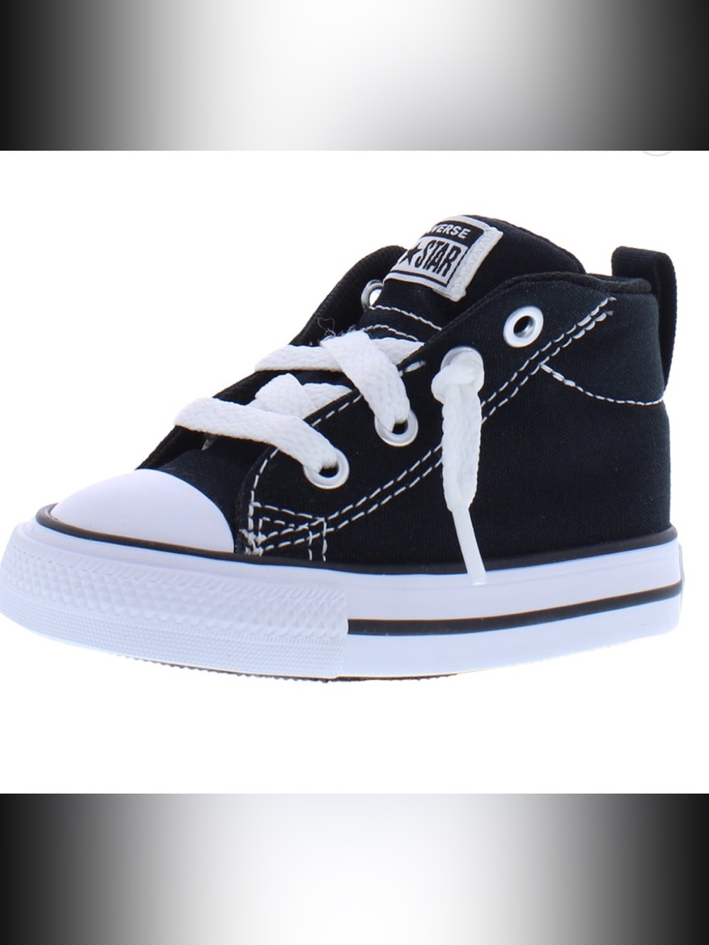 Converse Chuck Taylor All Star mid-top sneakers white rubber toe cap Size 10